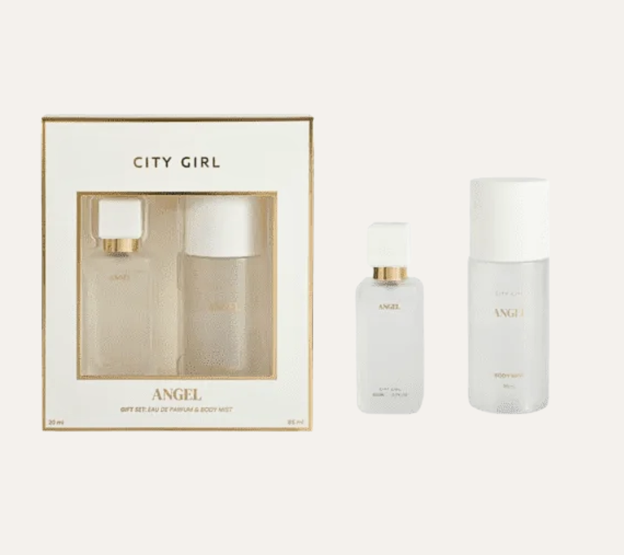 KIT DE PERFUME + BODY MIST ANGEL 2PCS - CITY GIRL