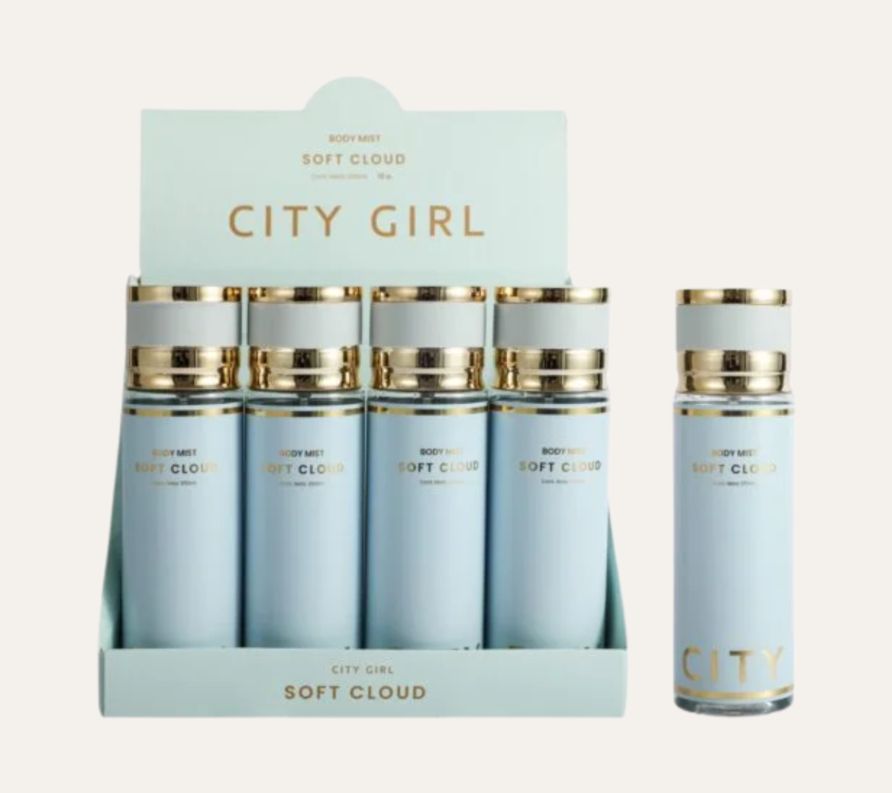 BODY SPLASH SOFT CLOUD 250ML - CITY GIRL