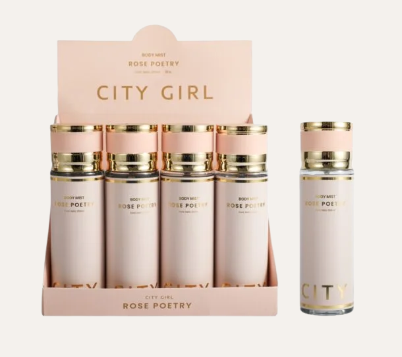 BODY SPLASH ROSE POETRY 250ML -CITY GIRL