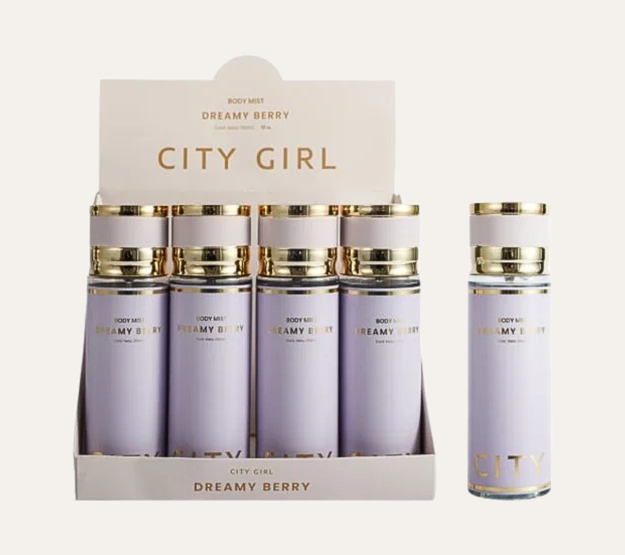 BODY SPLASH DREAMY BERRY 250ML - CITY GIRL