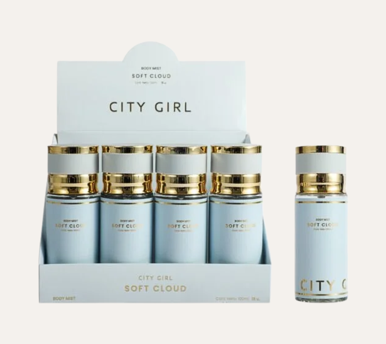 BODY SPLASH SOFT CLOUD 100ML - CITY GIRL
