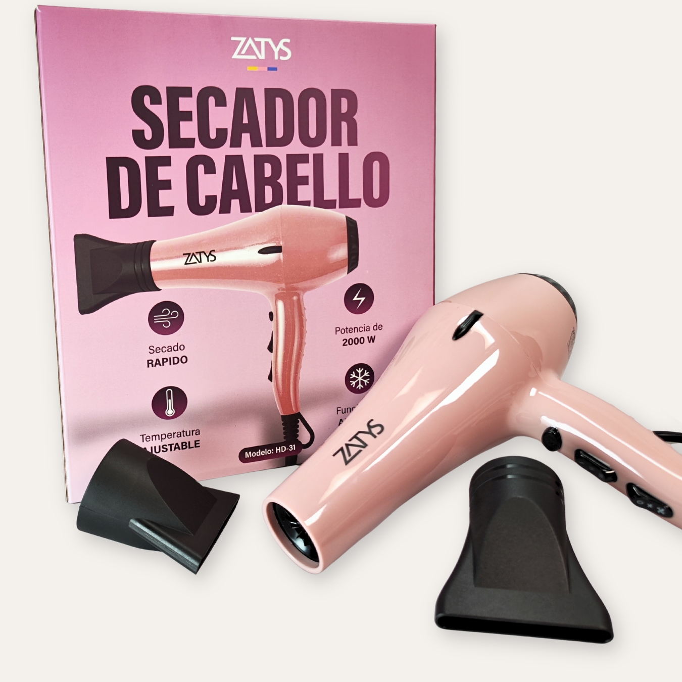 SECADOR DE CABELLO PROFESIONAL SILK TOUCH - ZATYS