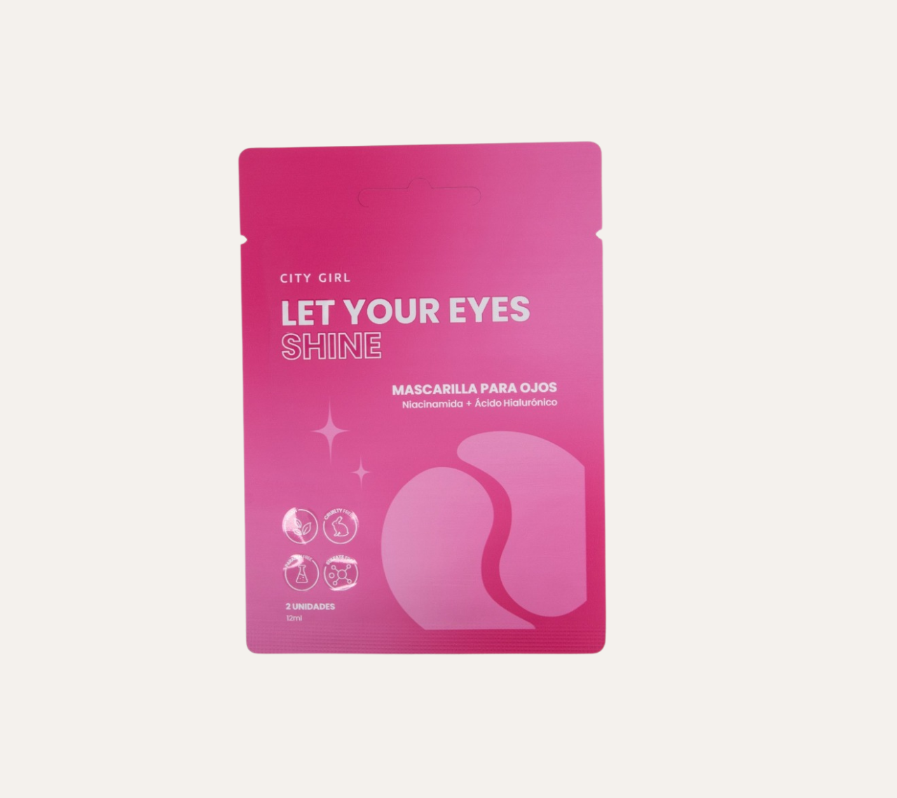 MASCARILLA PARA OJOS NIACINAMIDA + ACIDO HIALURONICO - CITY GIRL