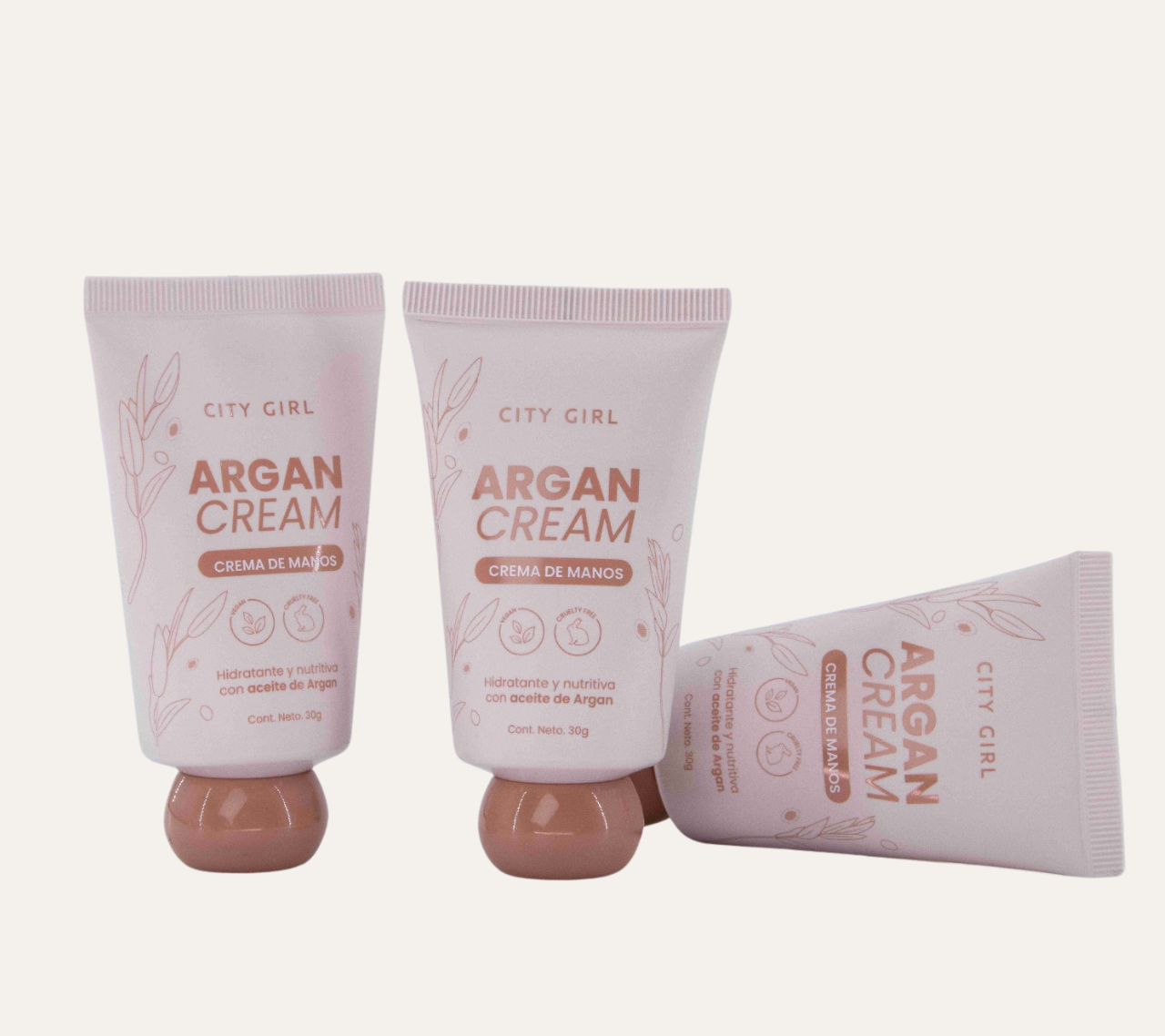 CREMA PARA MANOS CON ACEITE DE ARGAN - CITY GIRL