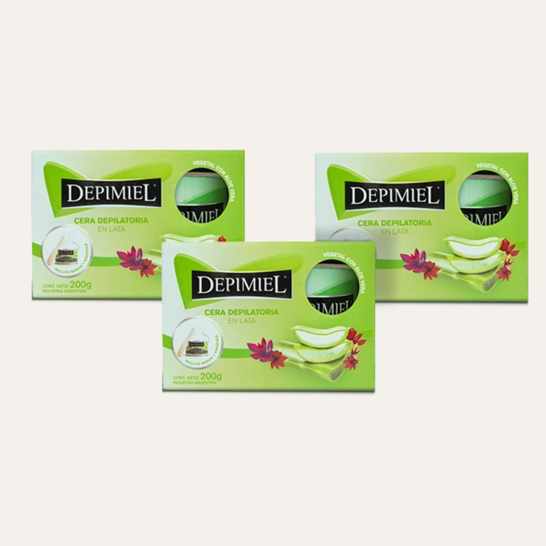 CERA DEPILATORIA EN LATA 200GR DE ALOE VERA - DEPIMIEL