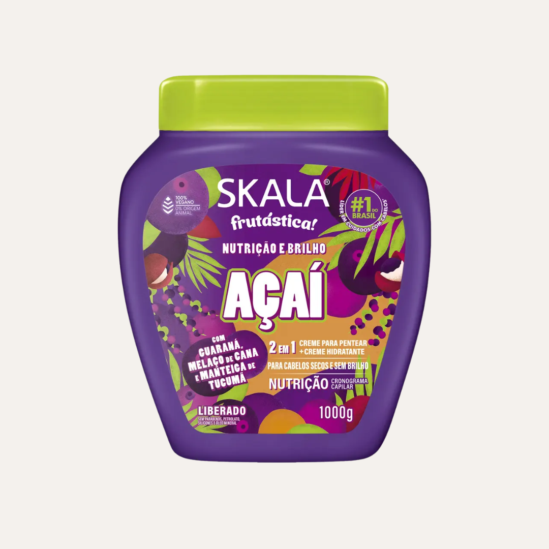 CREMA DE PEINAR 2 EN 1 ACAI PARA CABELLOS SECOS Y SIN BRILLO- SKALA