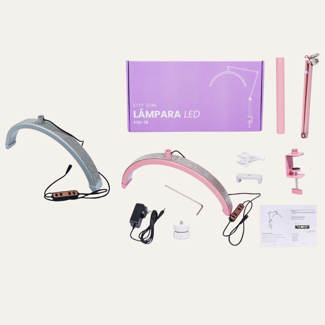 LAMPARA MEDIA LUNA CON PIE DE SOPORTE 20W - CITY GIRL