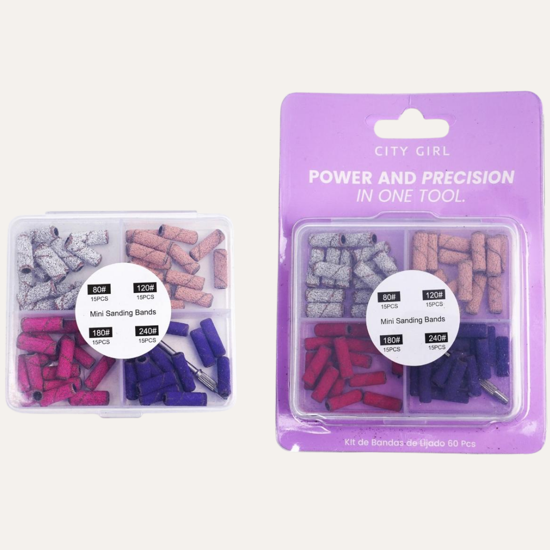 KIT DE BANDAS DE LIJADO 60PCS - CITY GIRL