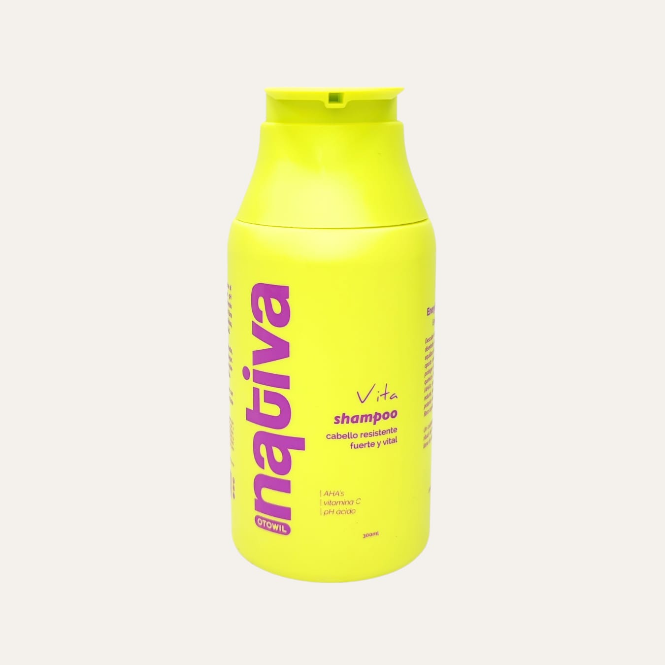NATIVA VITA SHAMPOO CON AHAS Y VITAMINA C 300ML -