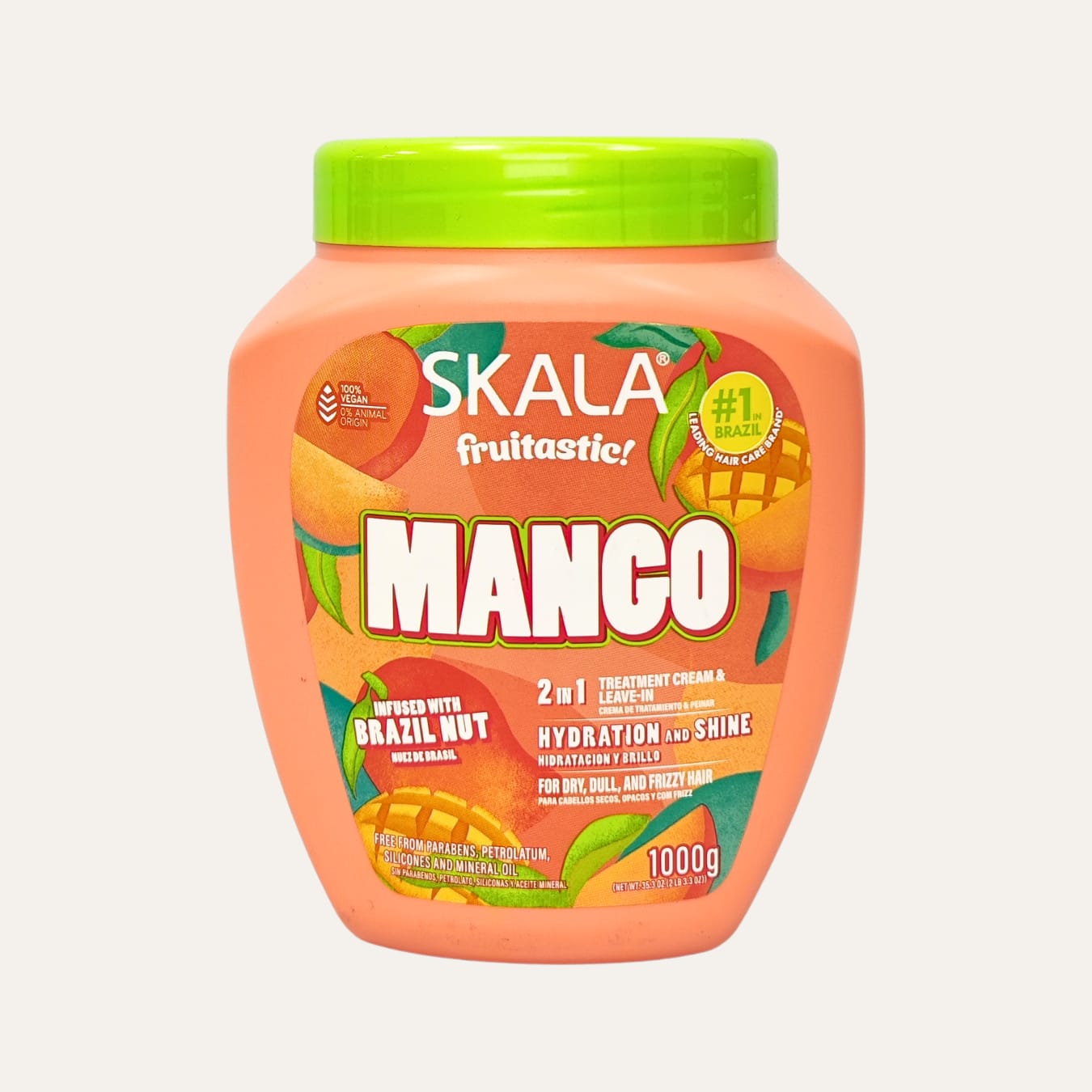 CREMA DE PEINAR 2 EN 1 MANGO PARA CABELLOS SECOS Y CON FRIZZ - SKALA