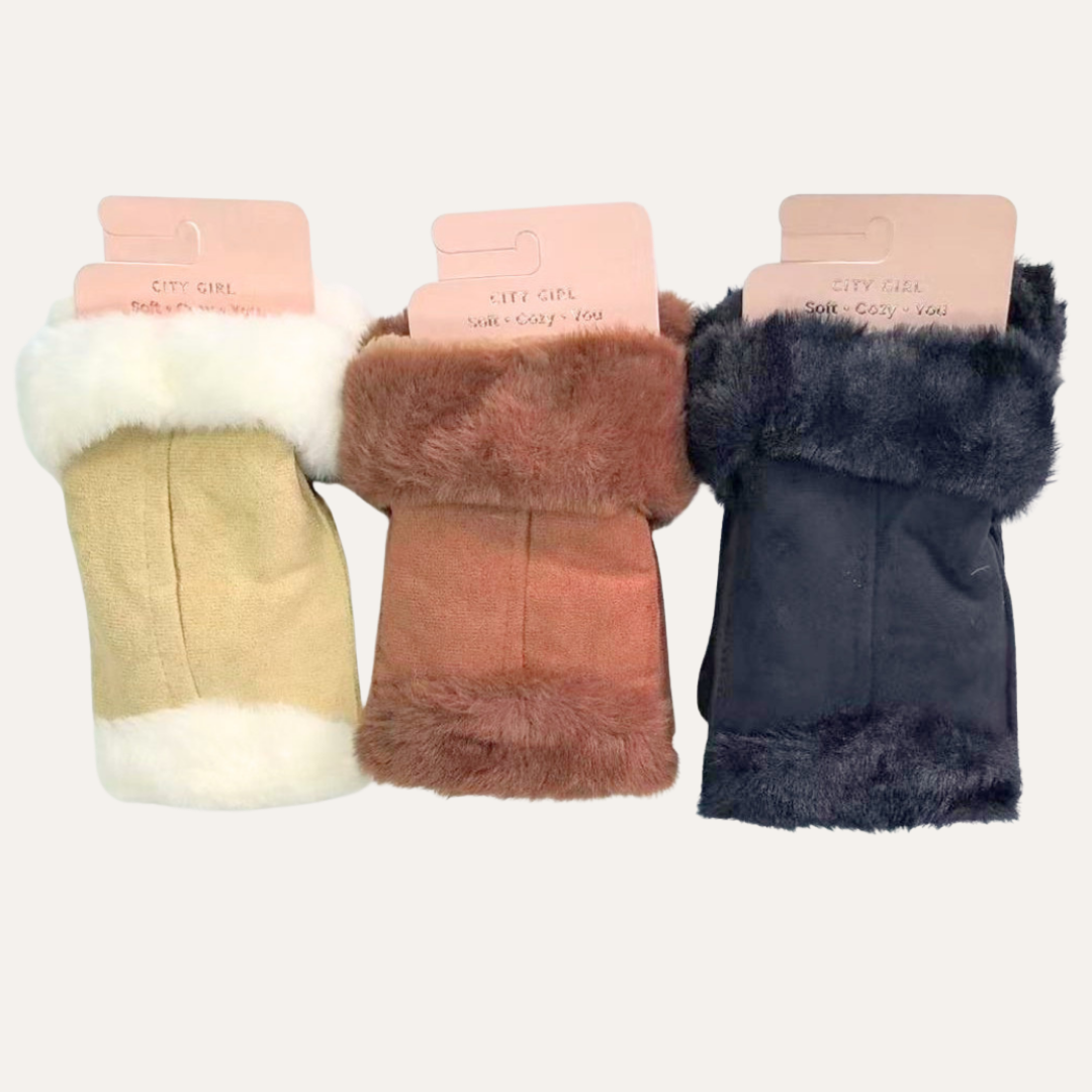 GUANTES BORDE PELUCHE - CITY GIRL