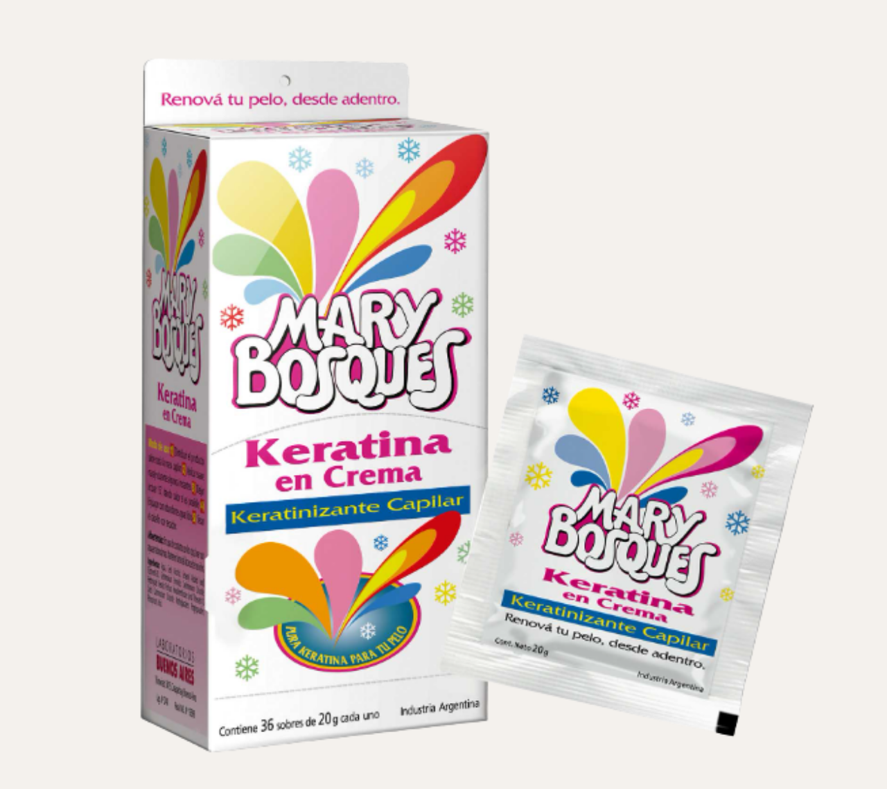 KERATINA EN CREMA - KERATINIZACION CAPILAR - MARY BOSQUES