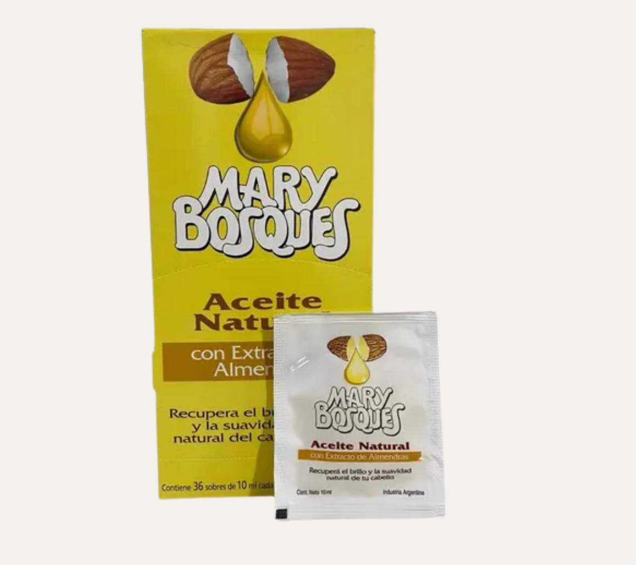 ACEITE NATURAL - RECUPERA EL BRILLO Y SUAVIDAD DEL CABELLO - MARY BOSQUES