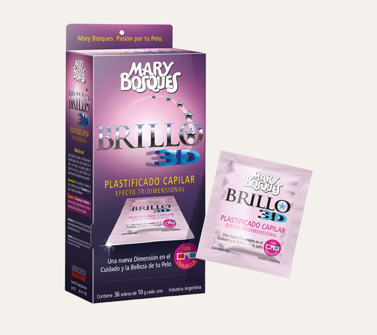 BRILLO 3D - PLASTIFICANTE CAPILAR - MARY BOSQUES