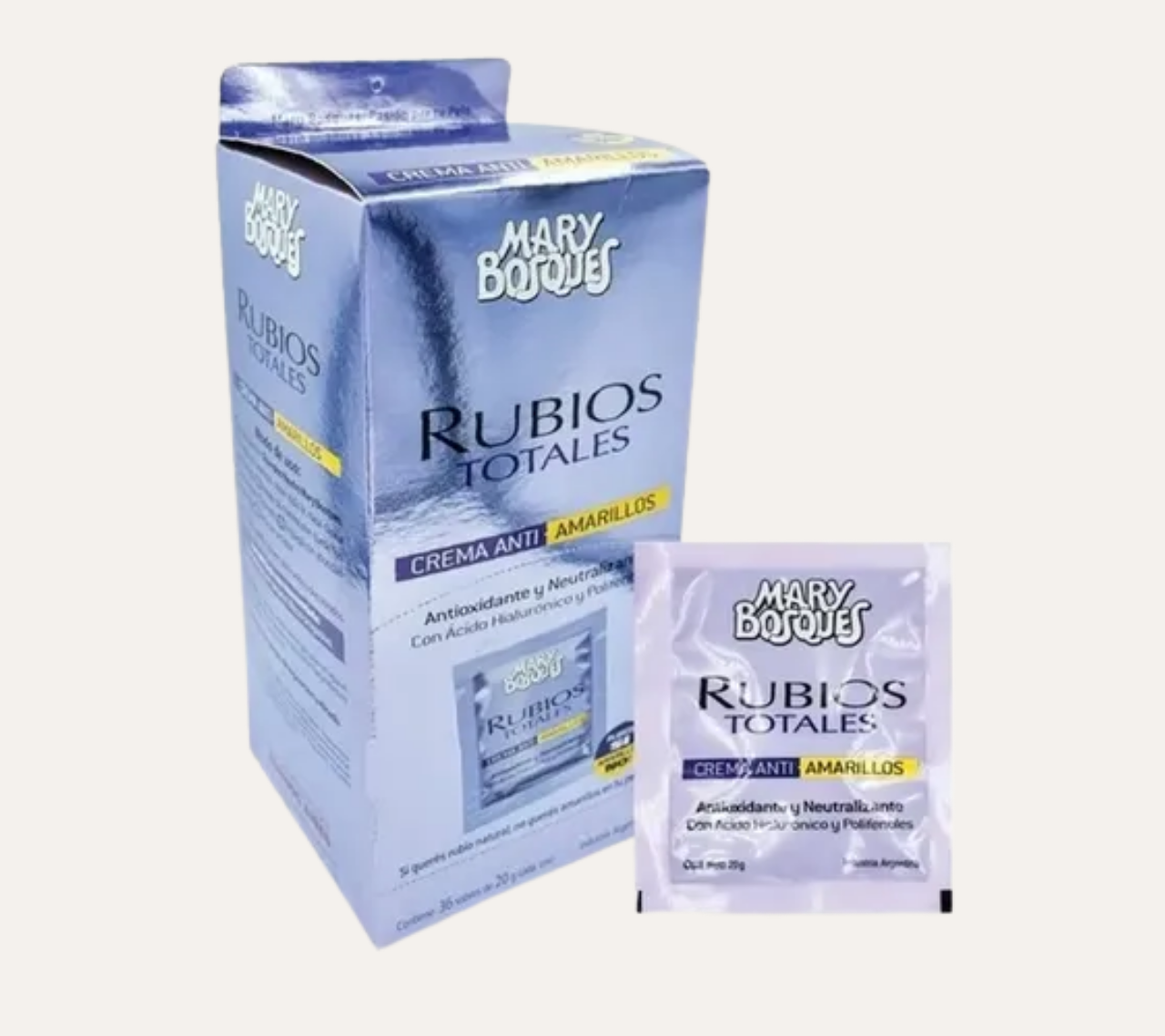 CREMA ANTI-AMARILLOS - ANTIOXIDANTE Y NEUTRALIZANTE - MARY BOSQUES