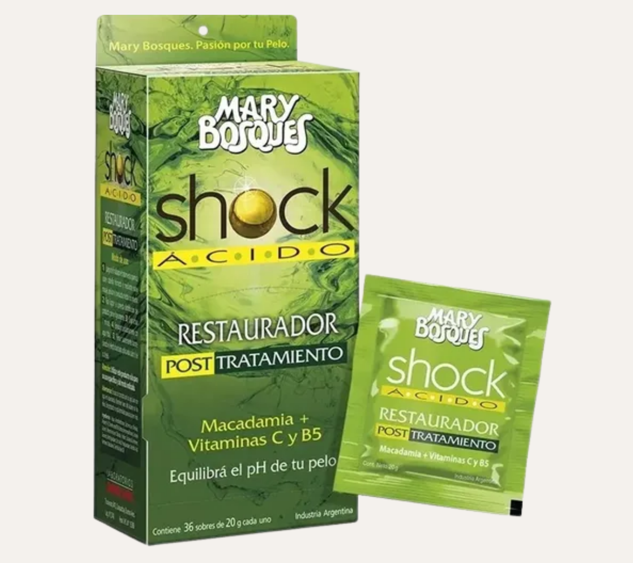 SHOCK ACIDO - EQUILIBRANTE POST TRATAMIENTOS QUIMICOS - MARY BOSQUES