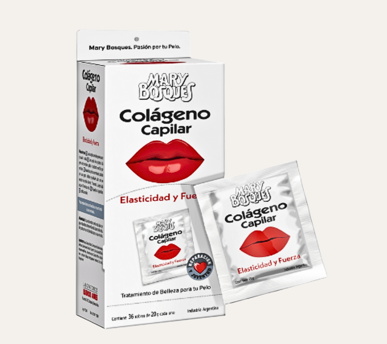COLAGENO CAPILAR - ELASTICIDAD Y FUERZA - MARY BOSQUES