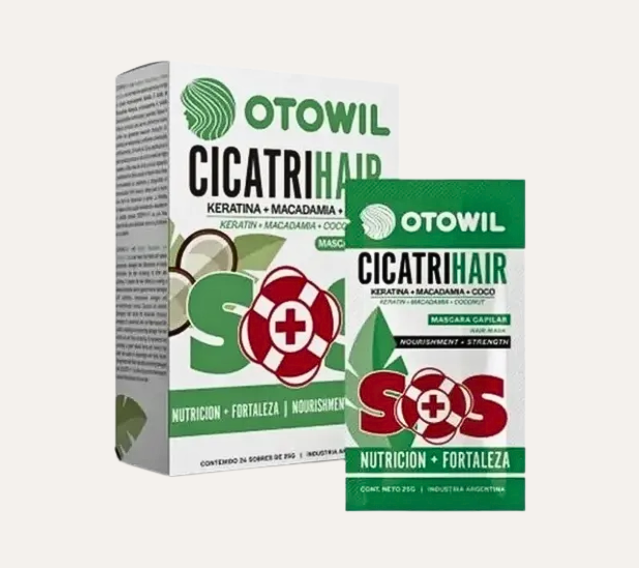 MASCARA CAPILAR S.O.S - NUTRICION Y FORTALEZA - OTOWIL