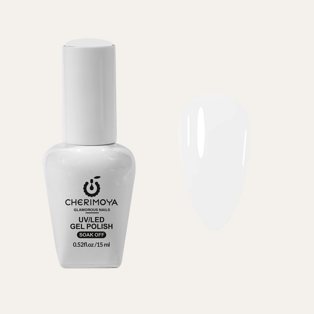 ESMALTE SEMI-PERMANENTE BLANCO 15ML - CHERIMOYA