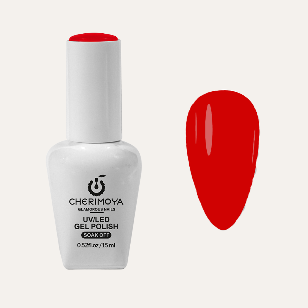 ESMALTE SEMI-PERMANENTE ROJO 15ML - CHERIMOYA