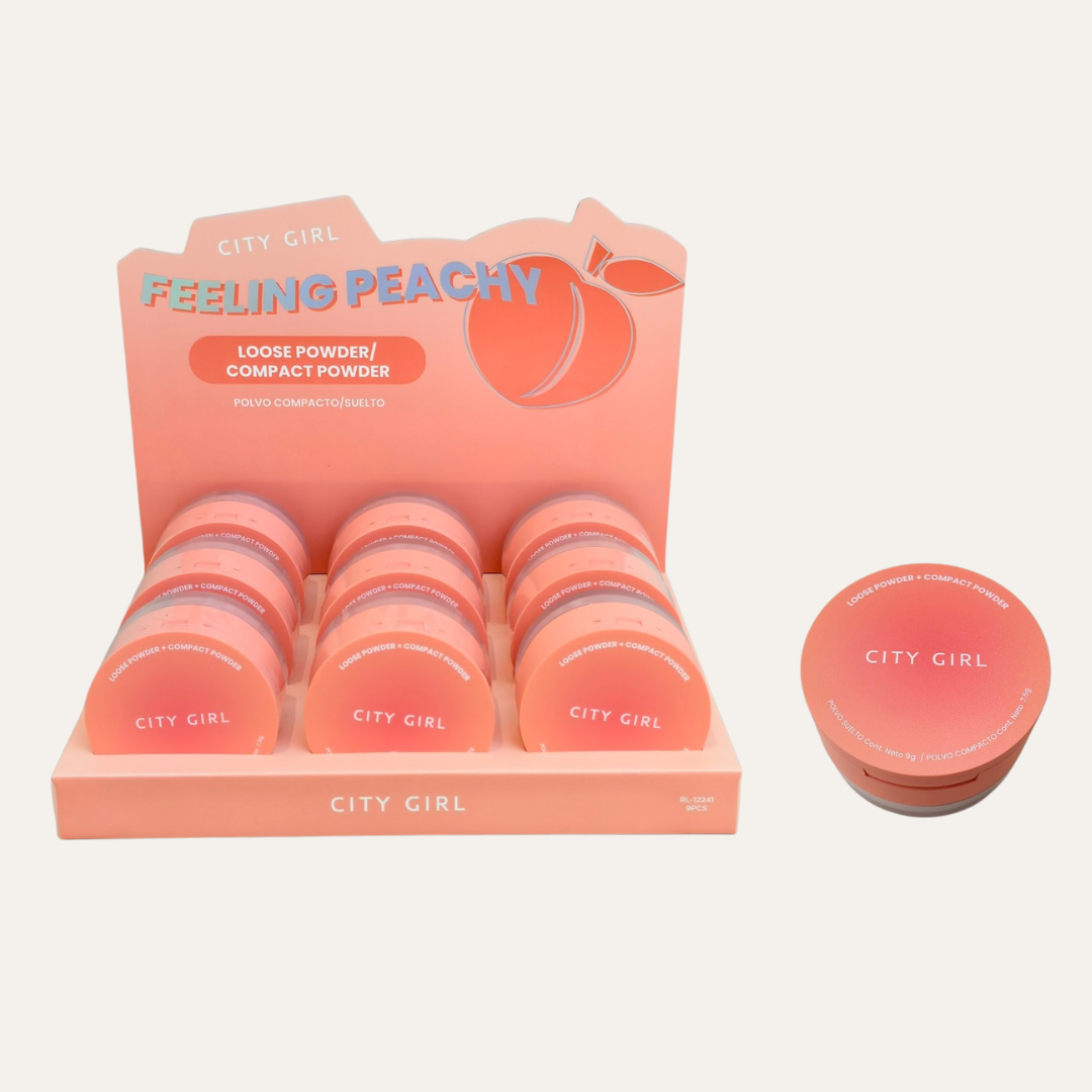 POLVO COMPACTO/SUELTO FEELING PEACHY - CITY GIRL