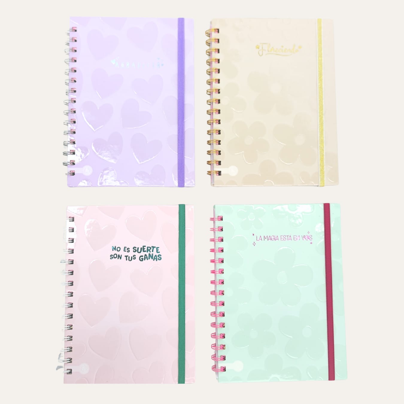 CUADERNO A5 PASTEL CON RELIEVE - OTROS