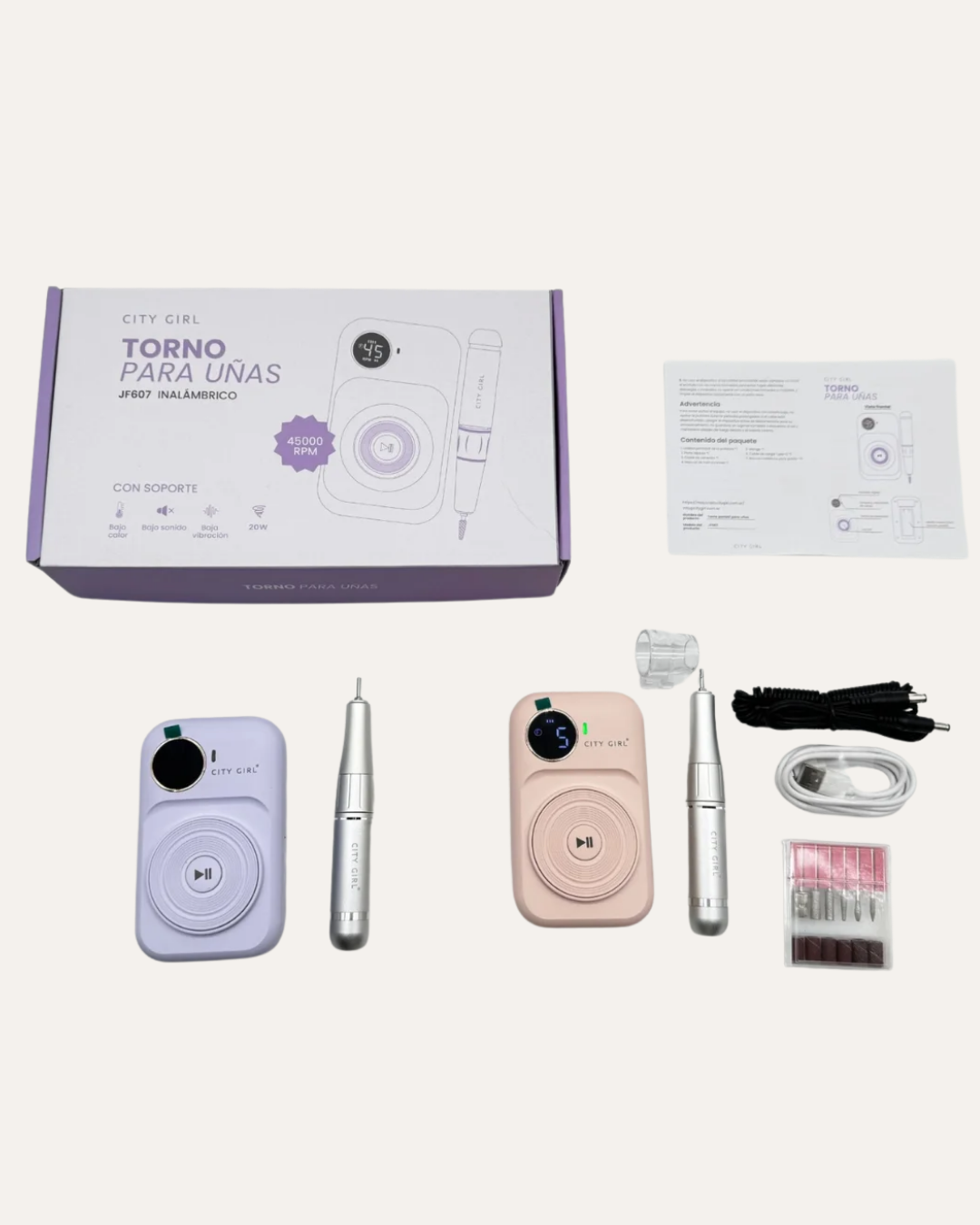TORNO PARA UÑAS 20W - CITY GIRL