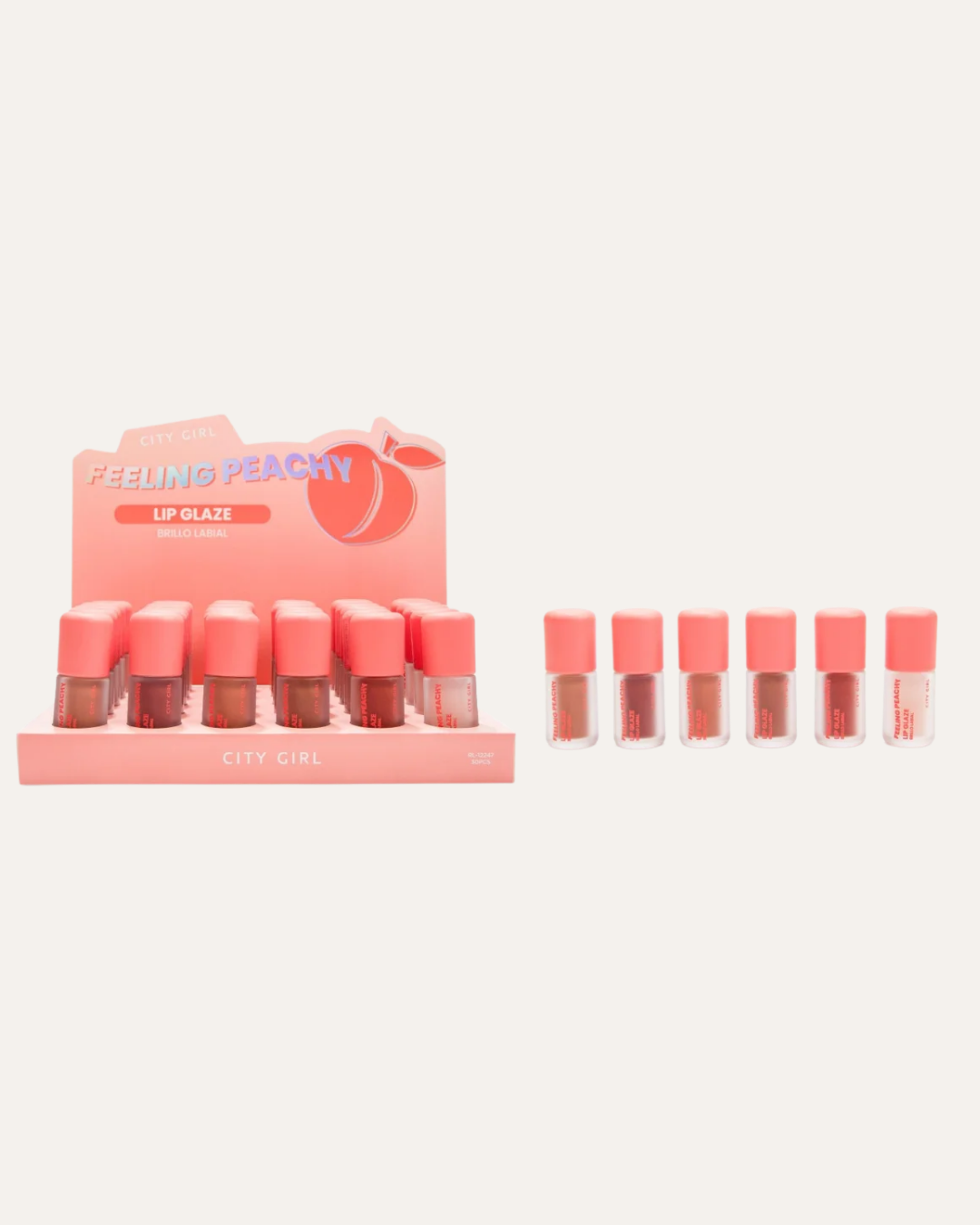 LIP GLAZE FEELING PEACHY - CITY GIRL