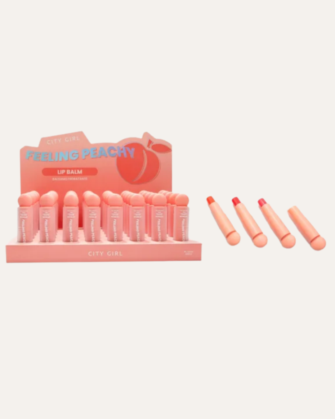 LIP BALM FEELING PEACHY - CITY GIRL