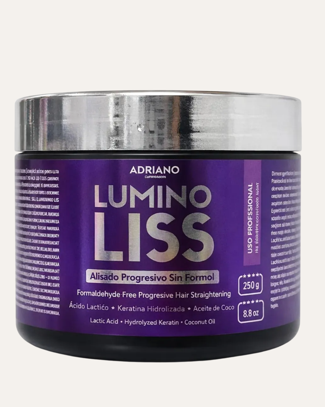 ALISADO PROGRESIVO SIN FORMOL 250GR - LUMINOLISS