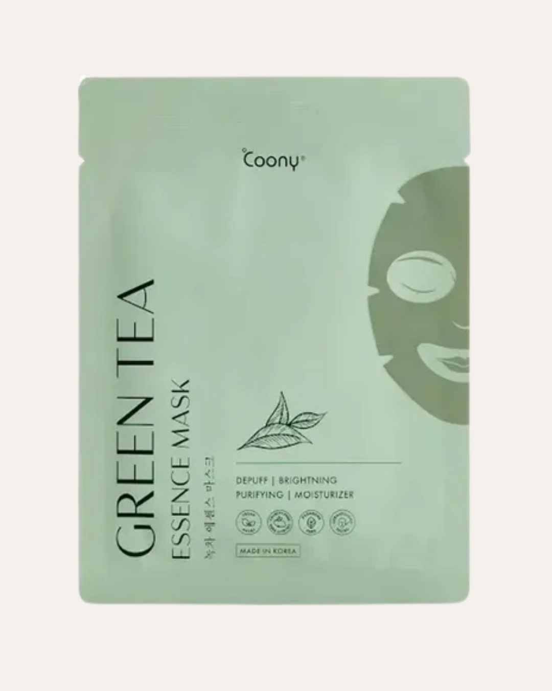 MASCARILLA FACIAL GREEN TEA PARA PIEL CON ACNE, POROS DILATADOS O BRILLANTE - COONY