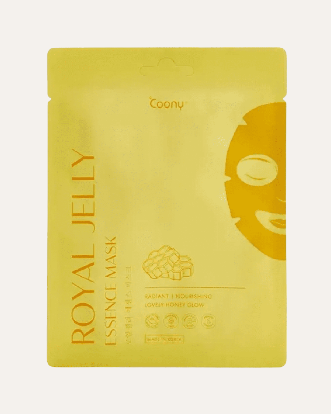 MASCARILLA FACIAL ROYAL JELLY PARA PIEL ASPERA, TIRANTE Y CON FALTA DE NUTRICION - COONY