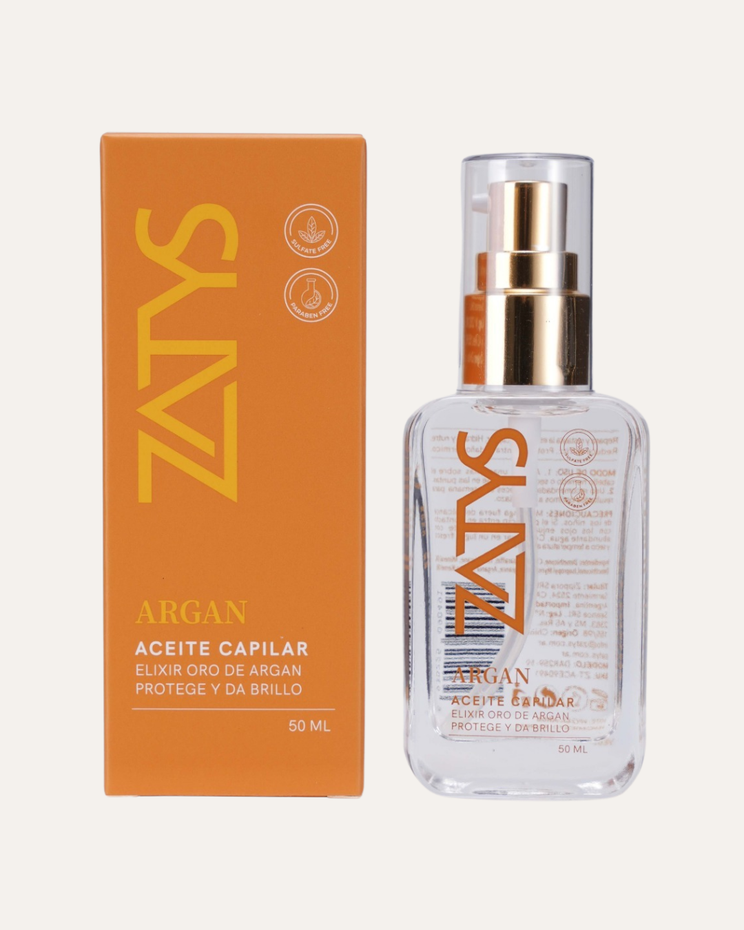 ACEITE PARA EL CABELLO ARGAN 50ML - ZATYS