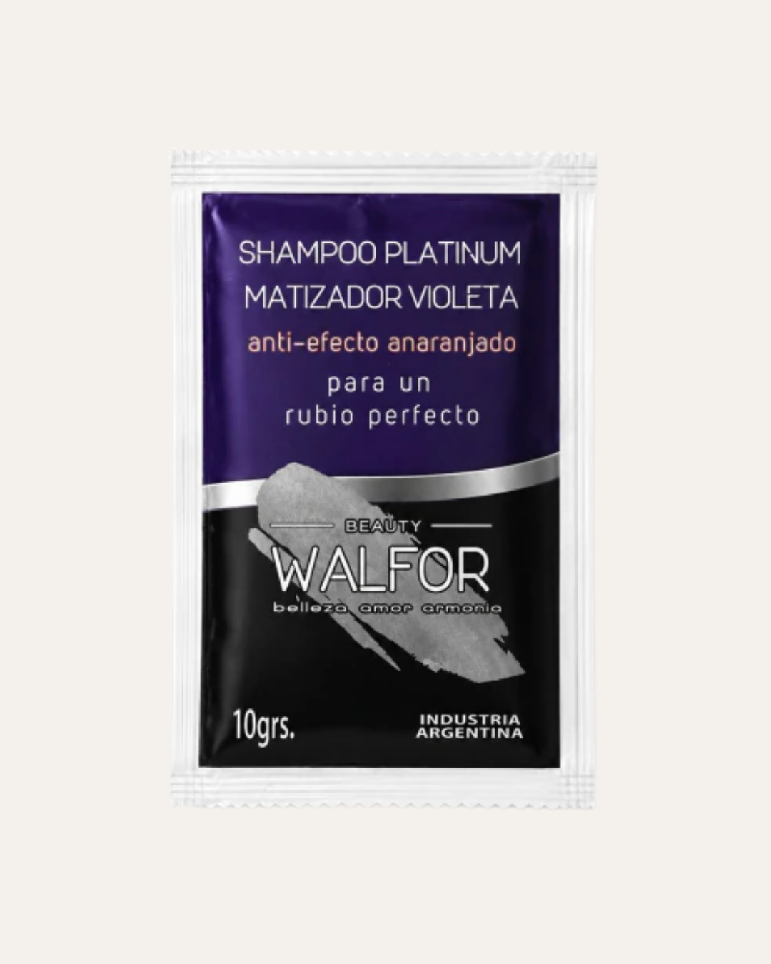 SHAMPOO PLATINUM MATIZADOR VIOLETA 10GR - WALFOR