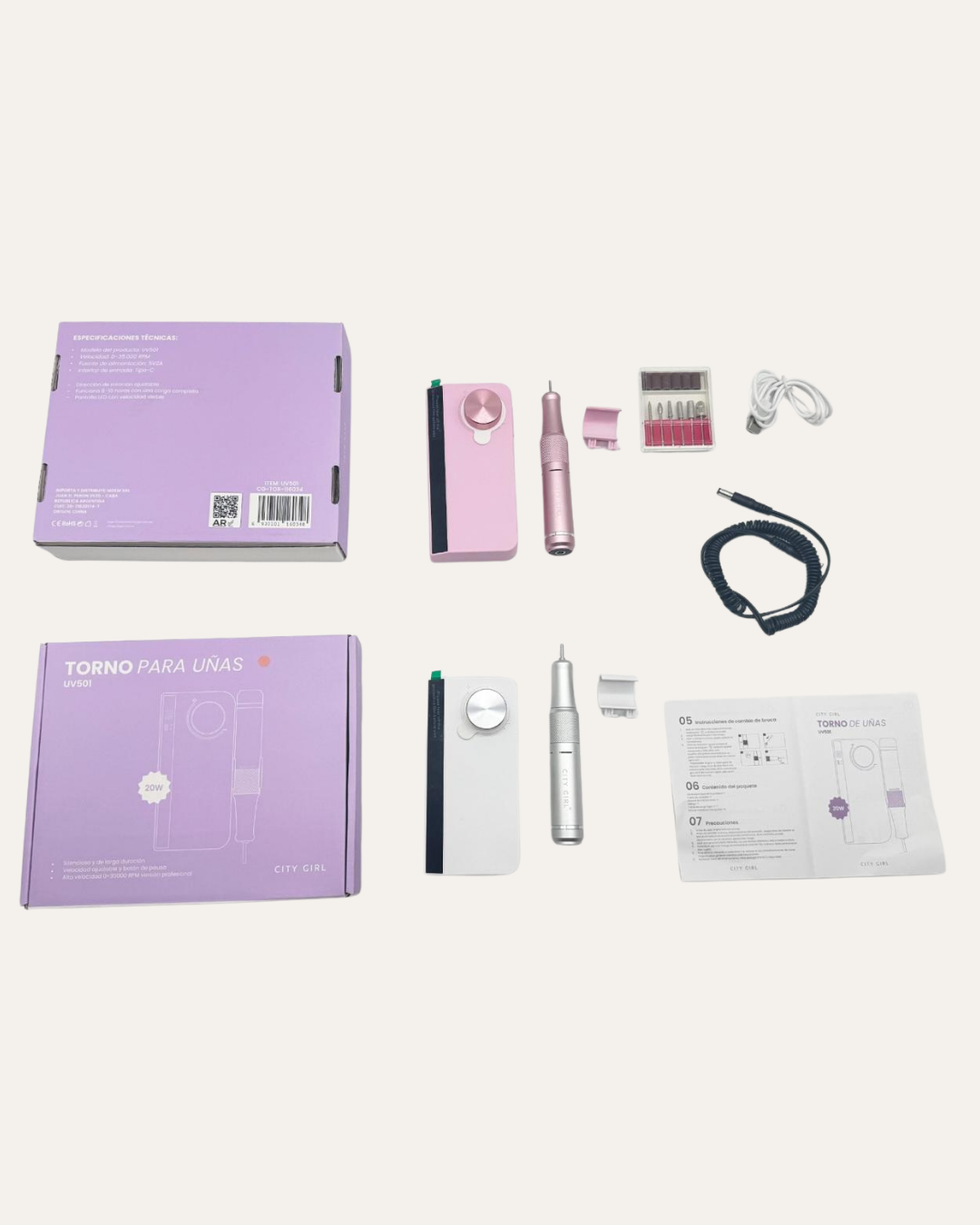 TORNO PARA UÑAS 20W - CITY GIRL