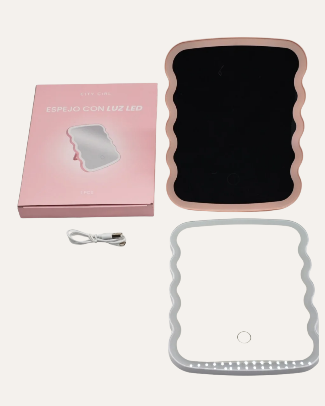 ESPEJO CON LUZ LED - CITY GIRL