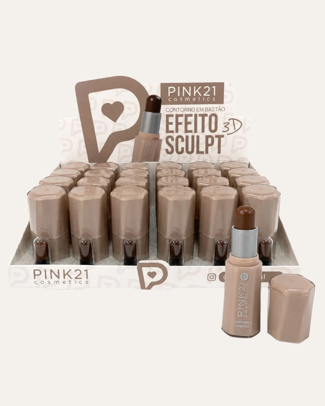 CONTORNO EN CREMA EFECTO SCULPT - PINK21