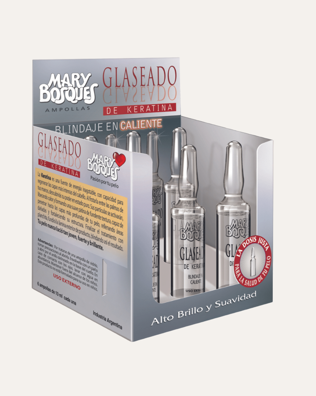 AMPOLLA GLASEADO DE KERATINA - MARY BOSQUES