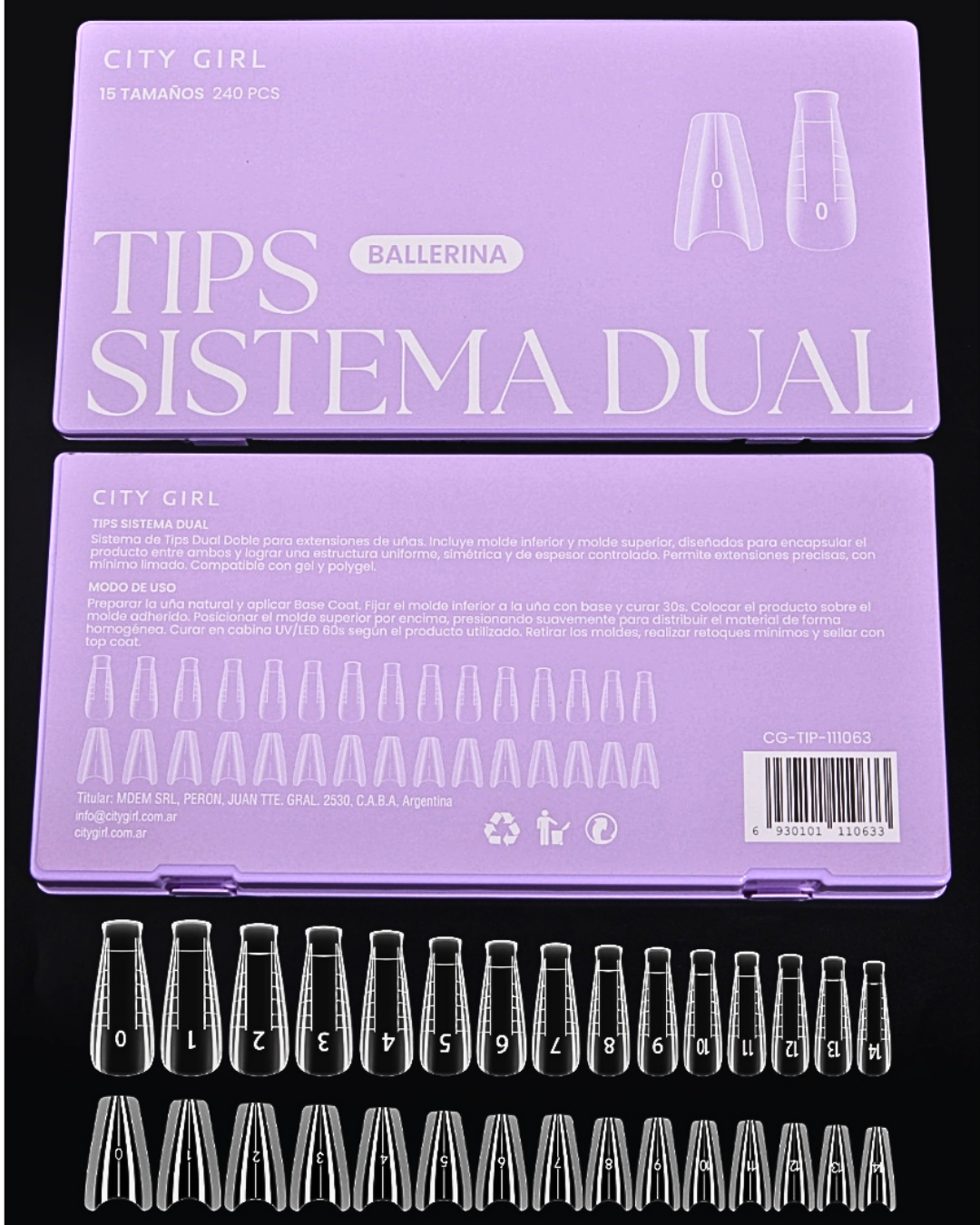 TIPS SISTEMA DUAL BALLERINA CITY GIRL -240PCS