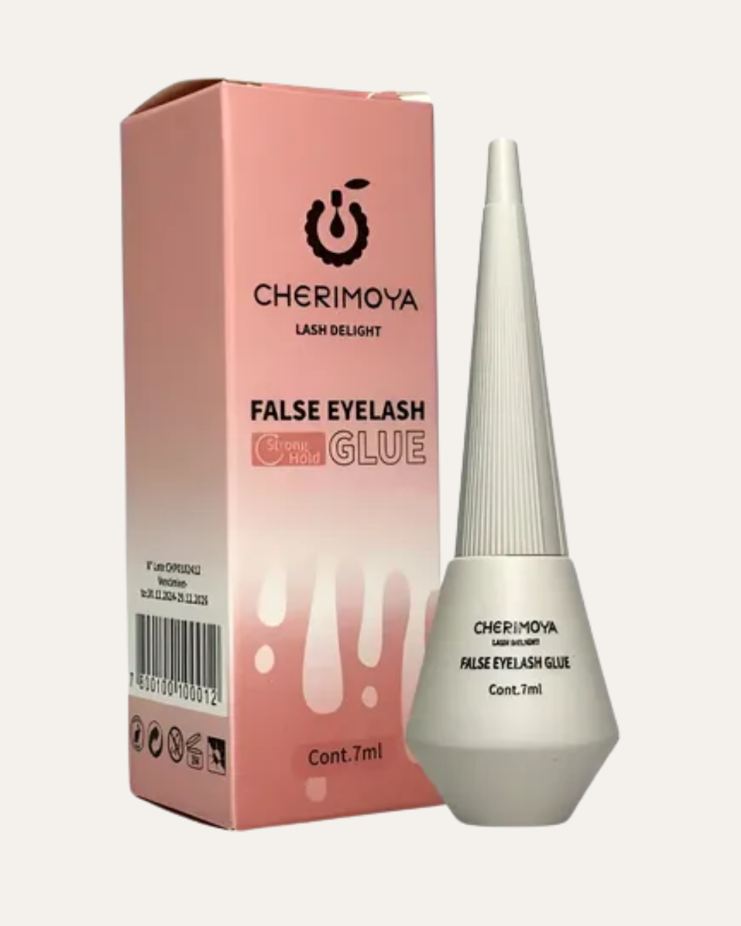 FALSE EYELASH GLUE 7ML DE FIJACION FUERTE - CHERIMOYA