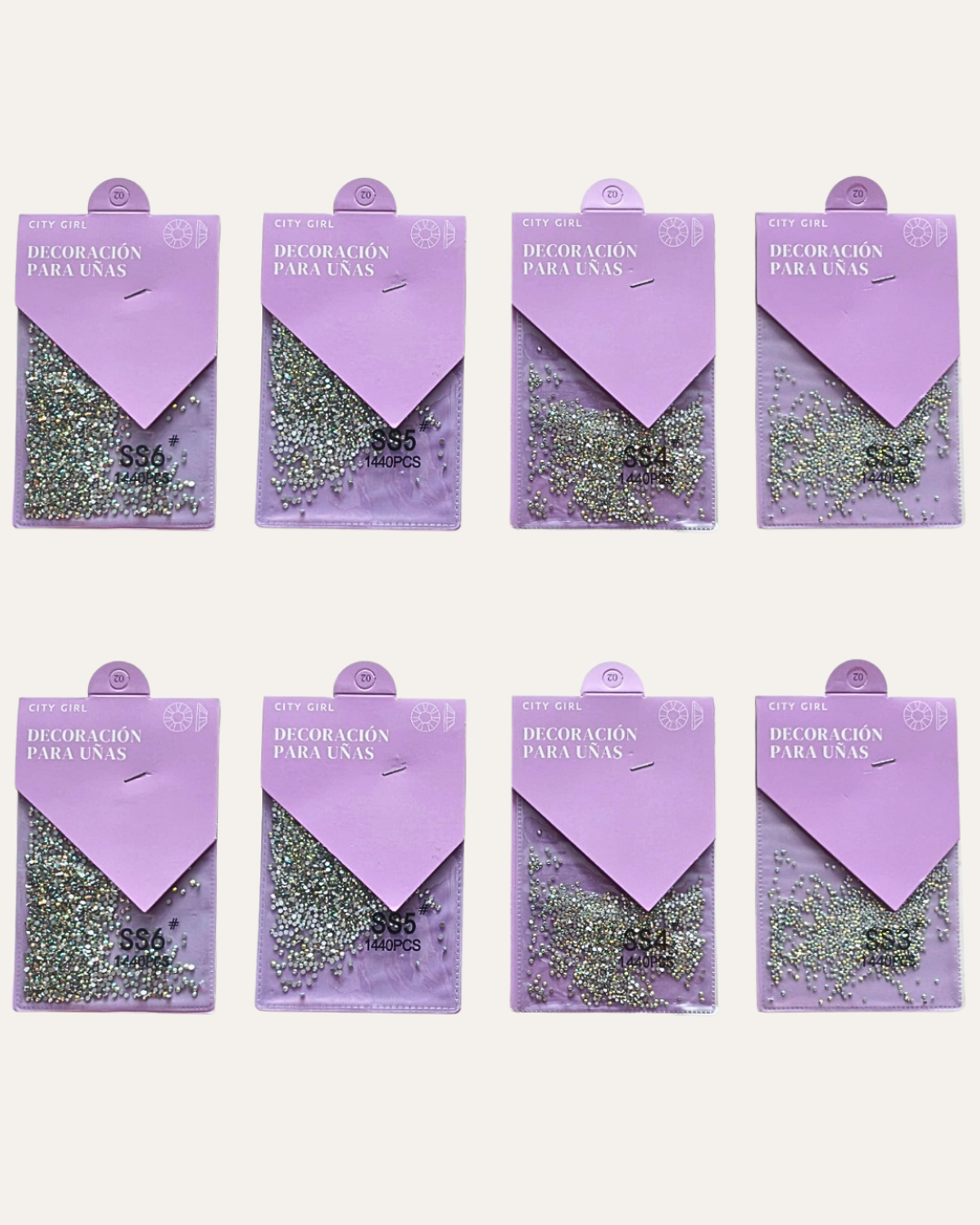 DECORACIÓN STRASS PARA UÑAS - CITY GIRL