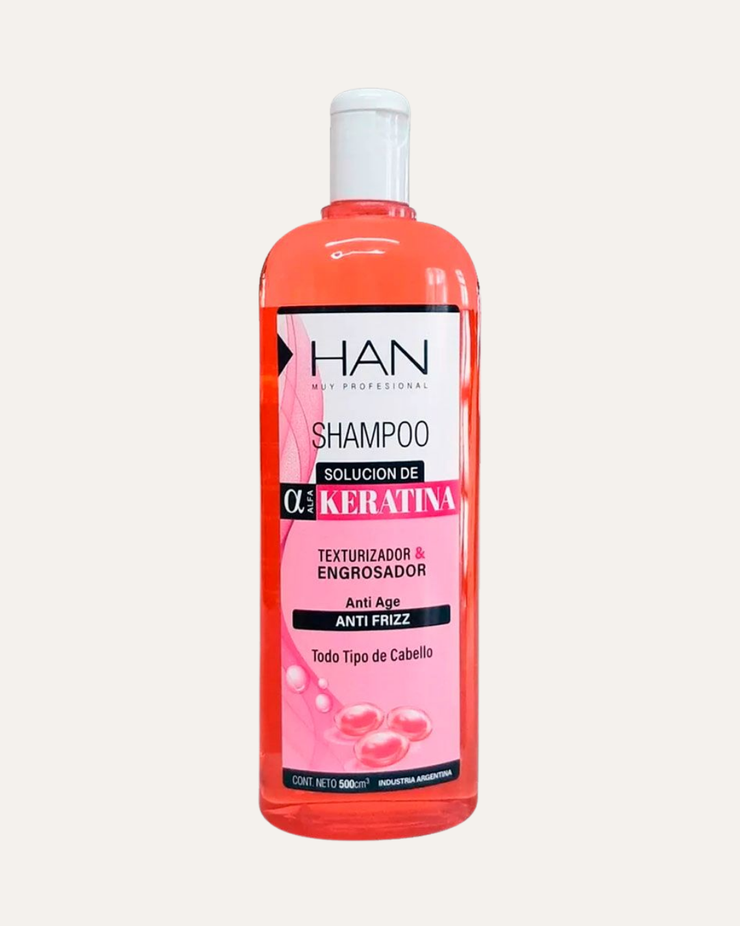 SHAMPOO SOLUCION DE KERATINA - HAN MUY PROFESIONAL
