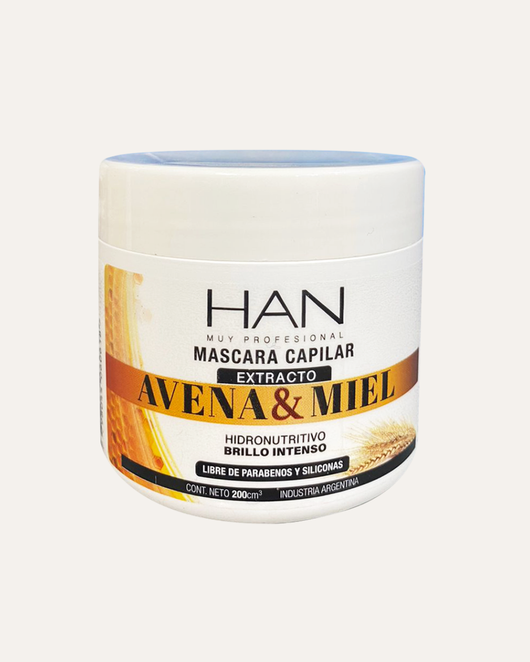 MASCARA CAPILAR EXTRACTO AVENA Y MIEL - HAN MUY PROFESIONAL