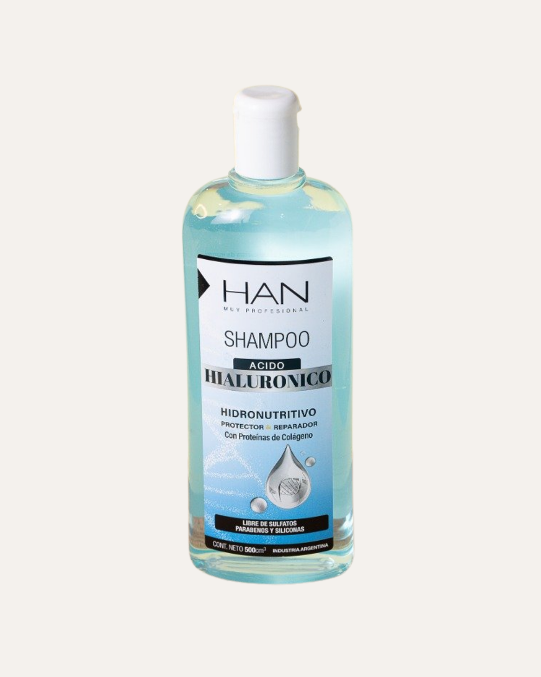 SHAMPOO CON ACIDO HIALURONICO - HAN MUY PROFESIONAL