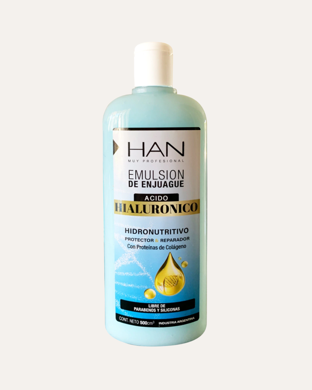 EMULSION DE ENJUAGUE CON ACIDO HIALURONICO - HAN MUY PROFESIONAL