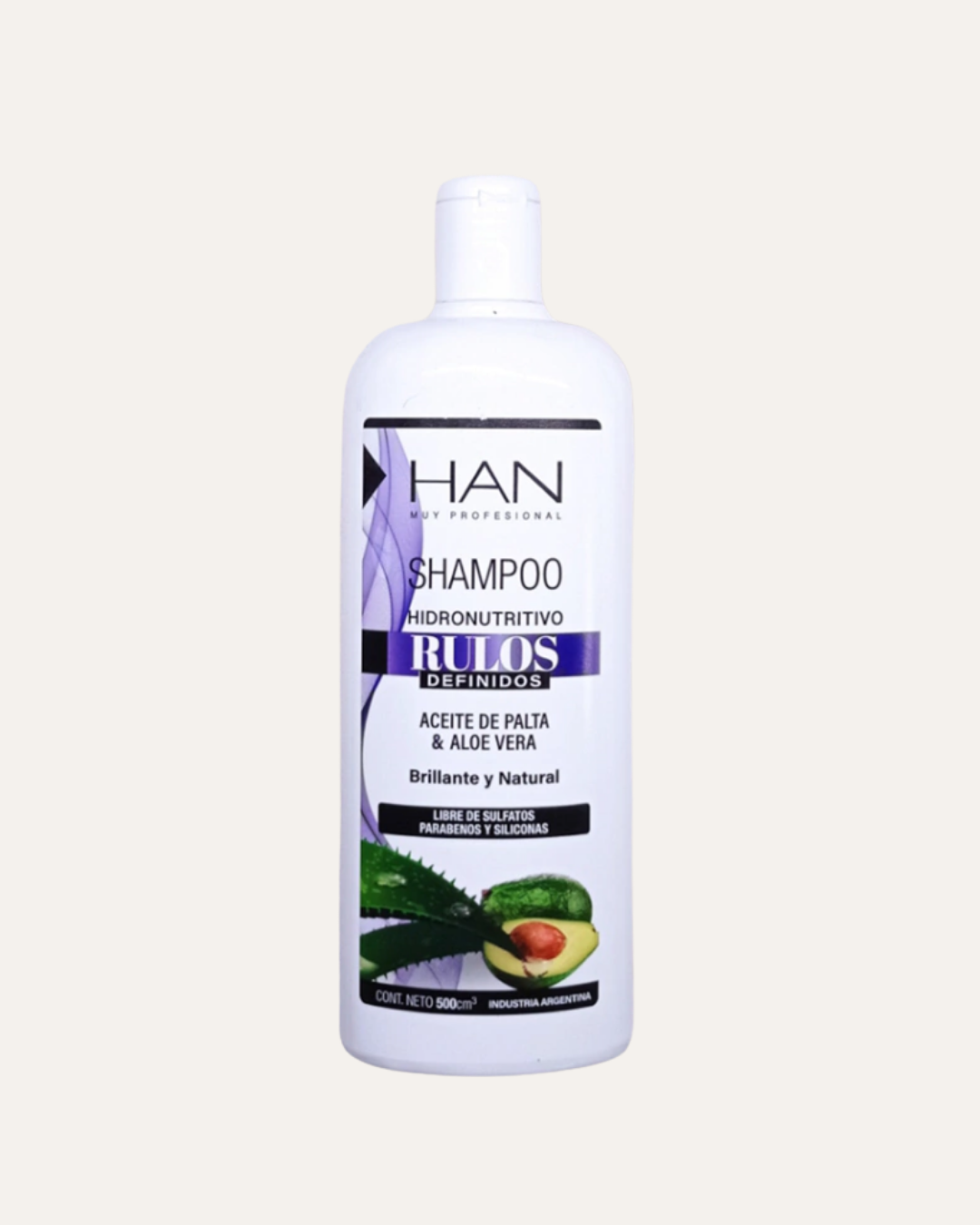 SHAMPOO HIDRONUTRITIVO RULOS DEFINIDOS - HAN MUY PROFESIONAL