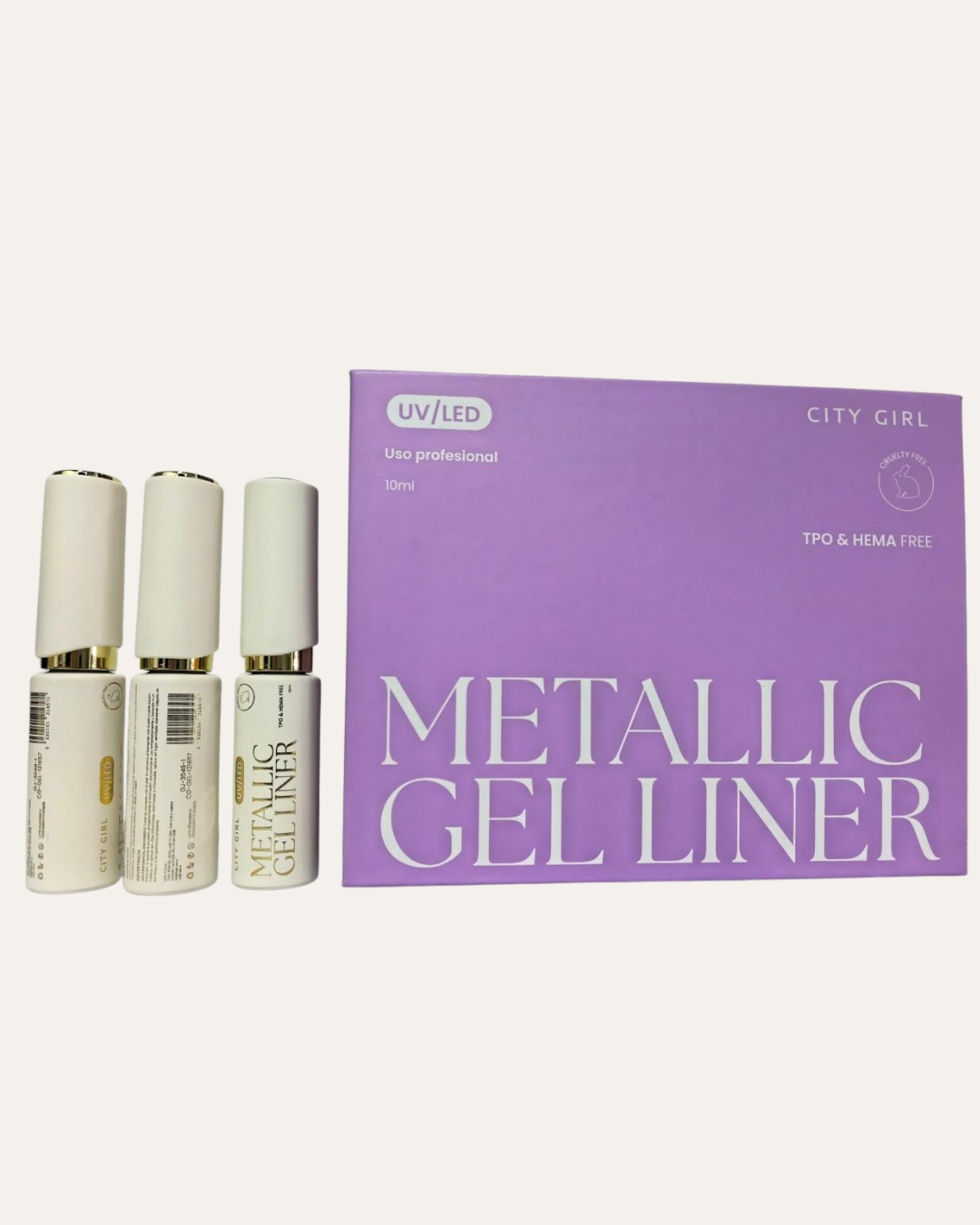 GEL LINER METALICO DORADO - CITY GIRL
